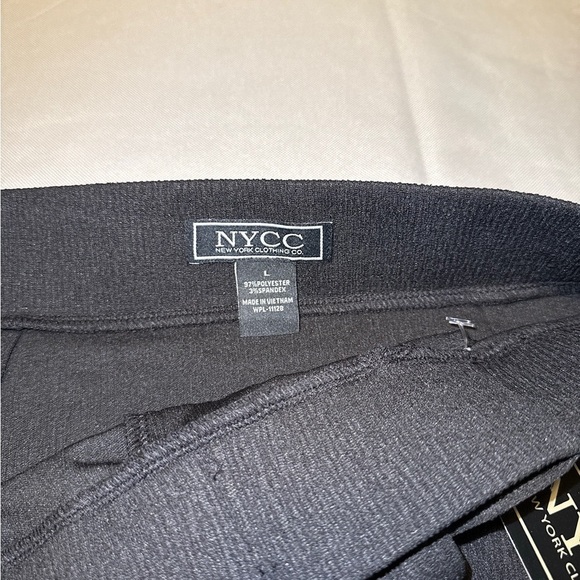 NYCC Black NWT Pencil Skirt Sz L Minimalist Career Academia Secretary Classic - Picture 4 of 4